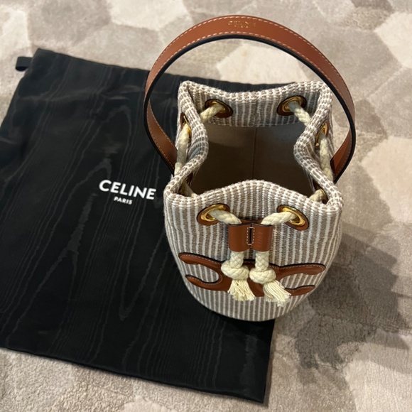 Celine Teen Drawstring Bucket - Picture 11 of 13